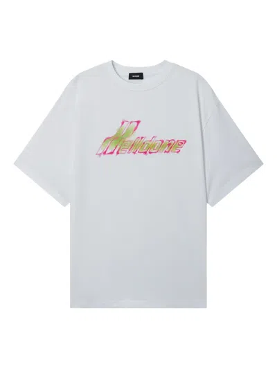We11 Done Logo T-shirt In Gray