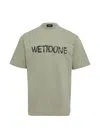 We11 Done Logo T-shirt In Green