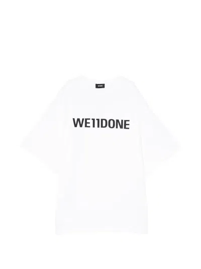 We11 Done Logo T-shirt In White