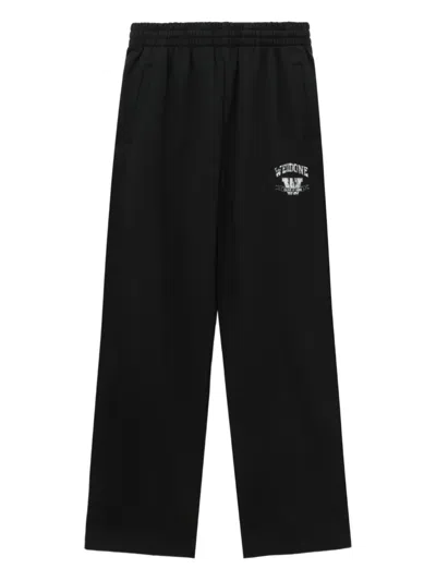 We11 Done Logo Track Pants In Black