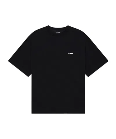 We11 Done Logo-trimmed T-shirt In Black