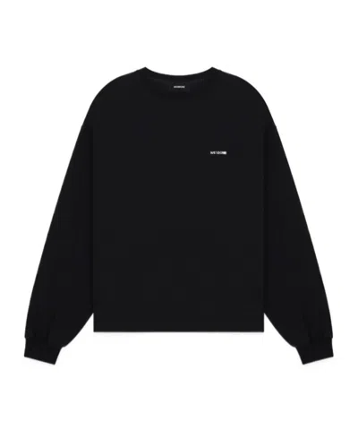 We11 Done Logo-trimmed T-shirt In Black