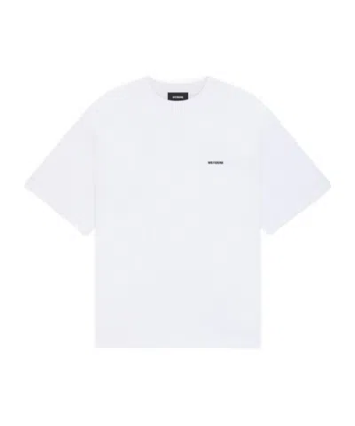 We11 Done Logo-trimmed T-shirt In White