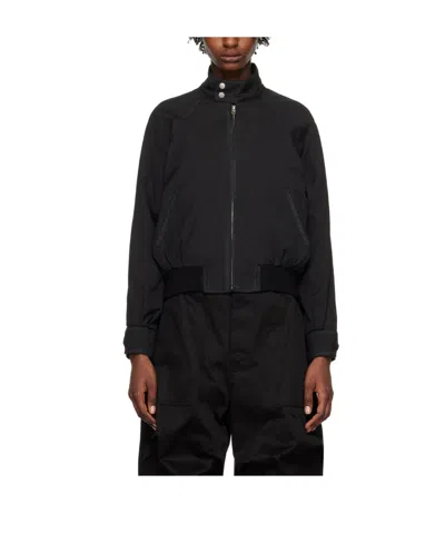 We11 Done Logo Zipper Casual Jacket In Black