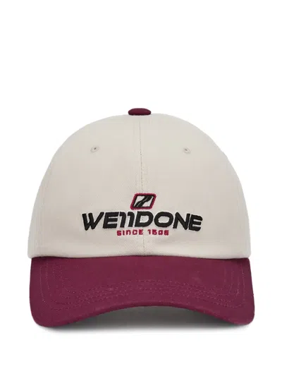 We11 Done Logo-embroidered Baseball Cap In Neutrals