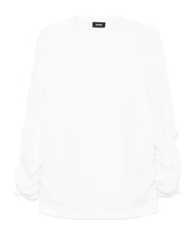 We11 Done Logo-embroidered T-shirt In White