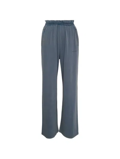 We11 Done Logo-embroidery Track Pants In Blue