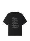 We11 Done Logo-print Oversized T-shirt In Black