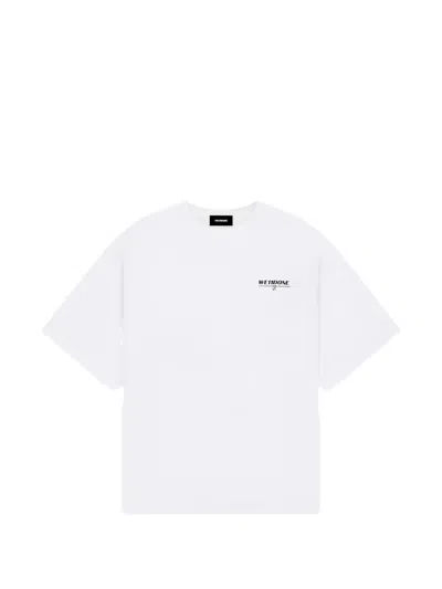 We11 Done Logo-print Oversized T-shirt In White
