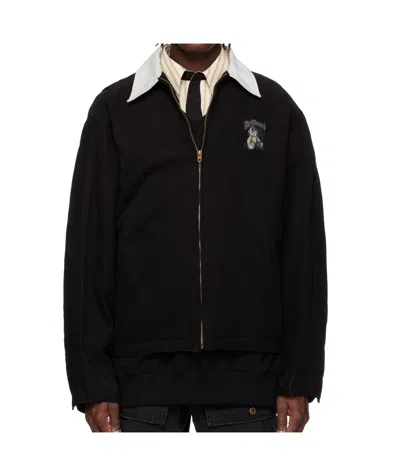 We11 Done Long Sleeve Casual Jacket In Black