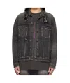 We11 Done Long Sleeve Denim Jacket In Black