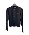 We11 Done Long Sleeve Knit Cardigan In Black