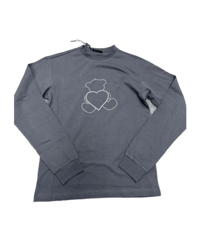 We11 Done Long Sleeve Round Neck T-shirt In Gray