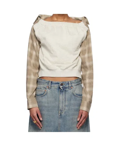 We11 Done Long Sleeve Shirt In Gray