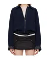 We11 Done Long Sleeve Shirt Jacket In Blue
