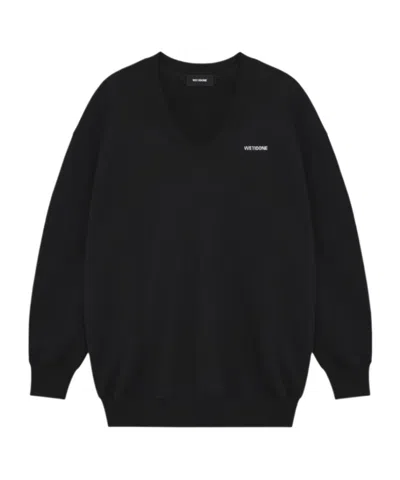 We11 Done Long Sleeve Sweatshirt In Black