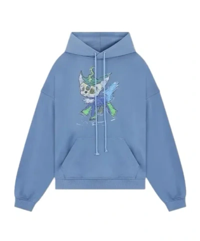 We11 Done Long Sleeve Sweatshirt In Blue