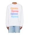 We11 Done Logo-print Long-sleeved T-shirt In White