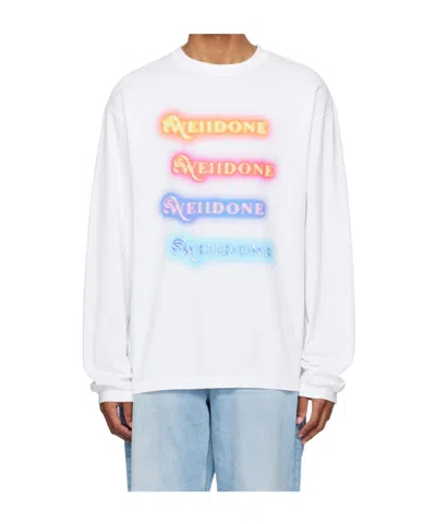 We11 Done Long Sleeve T-shirt In White