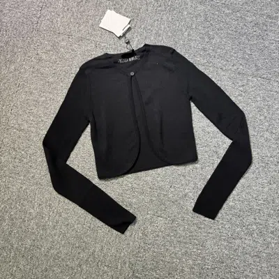 We11 Done Long-sleeved Cardigan In Black