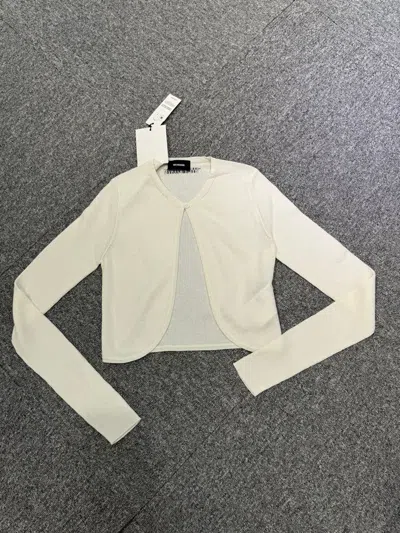 We11 Done Long-sleeved Cardigan In Nude