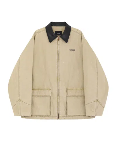 We11 Done Long-sleeved Casual Jacket In Nude