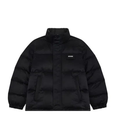 We11 Done Long-sleeved Down Jacket In Black