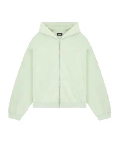 We11 Done Long-sleeved Hooded Hoodie In White