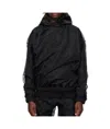 We11 Done Long-sleeved Hooded Sweatshirt In Black