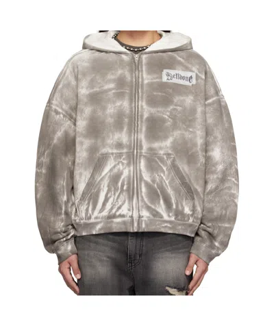 We11 Done Long-sleeved Hooded Sweatshirt In Gray