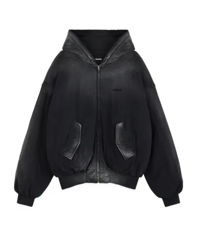 We11 Done Long-sleeved Hoodie In Black