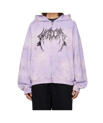 We11 Done Long-sleeved Hoodie In Purple