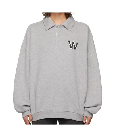 WE11 DONE WE11DONE LOGO EMBELLISHED SWEATSHIRT