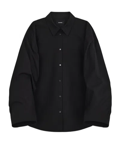 We11 Done Long-sleeved Shirt In Black