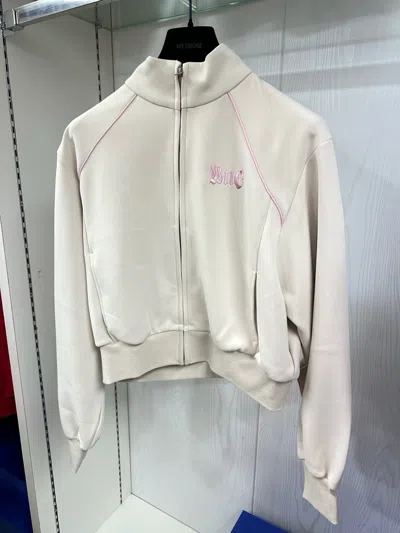 We11 Done Long-sleeved Sports Jacket In White
