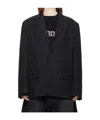 We11 Done Long-sleeved Suit Jacket In Black