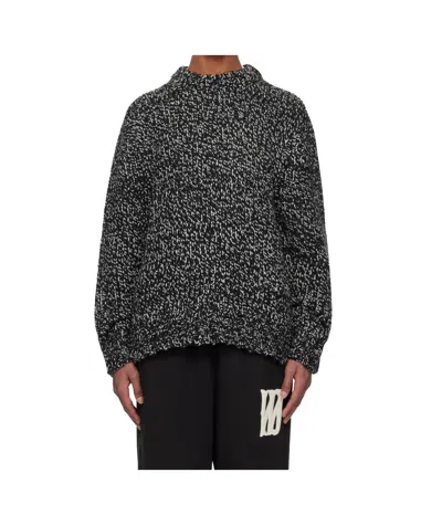 We11 Done Long-sleeved Sweater In Black