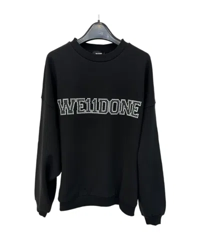 We11 Done Long-sleeved Sweater In Black