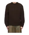 We11 Done Long-sleeved Sweater In Black