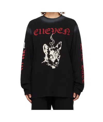 We11 Done Long-sleeved T-shirt In Black