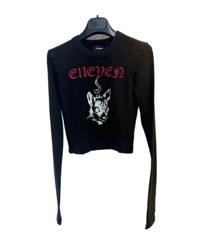 We11 Done Long-sleeved T-shirt In Black