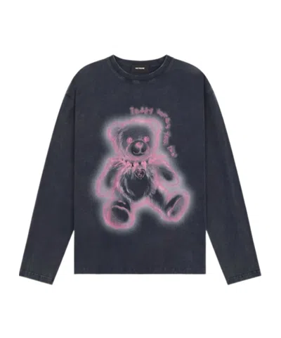 We11 Done Long-sleeved T-shirt In Blue