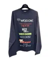 We11 Done Long-sleeved T-shirt In Blue