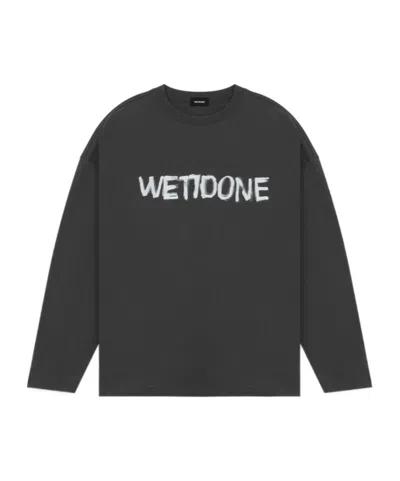 We11 Done Long-sleeved T-shirt In Black