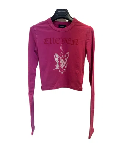 We11 Done Long-sleeved T-shirt In Red