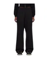 We11 Done Loose Fit Pleated Detail Sweatpants In Black
