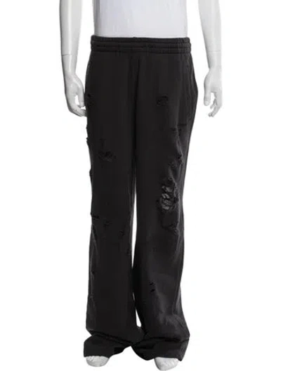 Pre-owned We11 Done Lounge Bottoms In Black