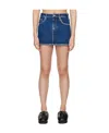 We11 Done Low-rise Mini Skirt In Nude