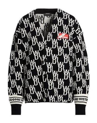 We11 Done Man Cardigan Black Size M Wool, Nylon, Cashmere
