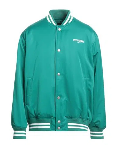 We11 Done Man Jacket Emerald Green Size M Polyester